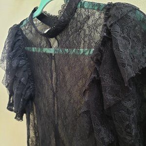 Free People Secret Admirer Sheer Lace Top